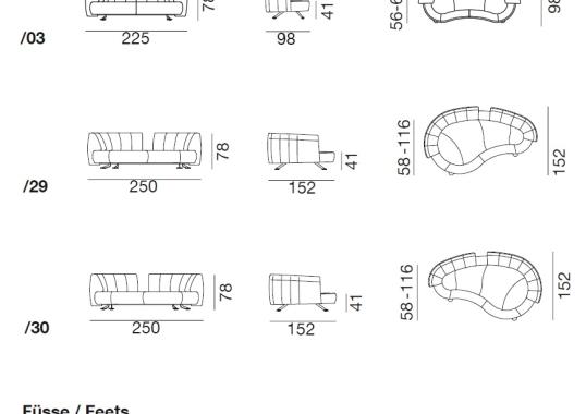 Диван от фабрики De Sede модель DS-164-SOFA*