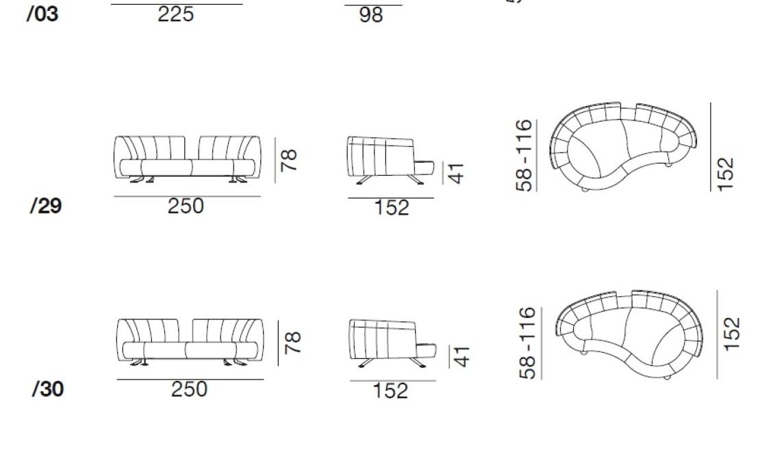 Диван от фабрики De Sede модель DS-164-SOFA*