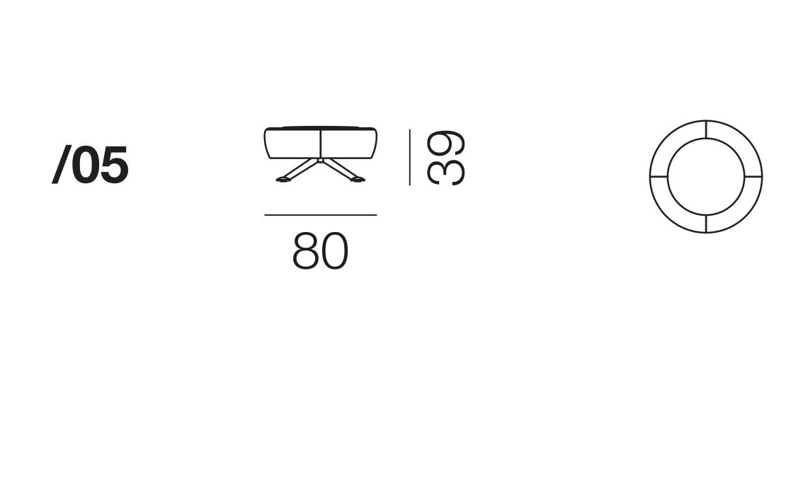 Пуф от фабрики De Sede модель DS-164/05-FOOTSTOL