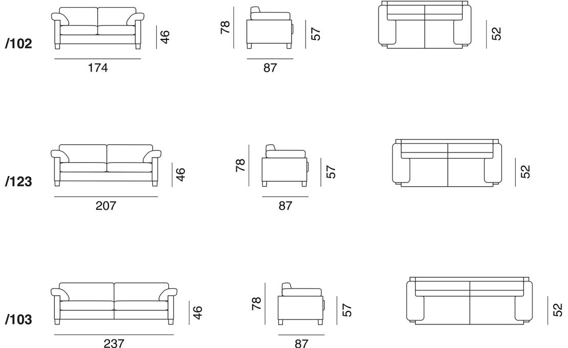 Диван от фабрики De Sede модель DS-17-SOFA