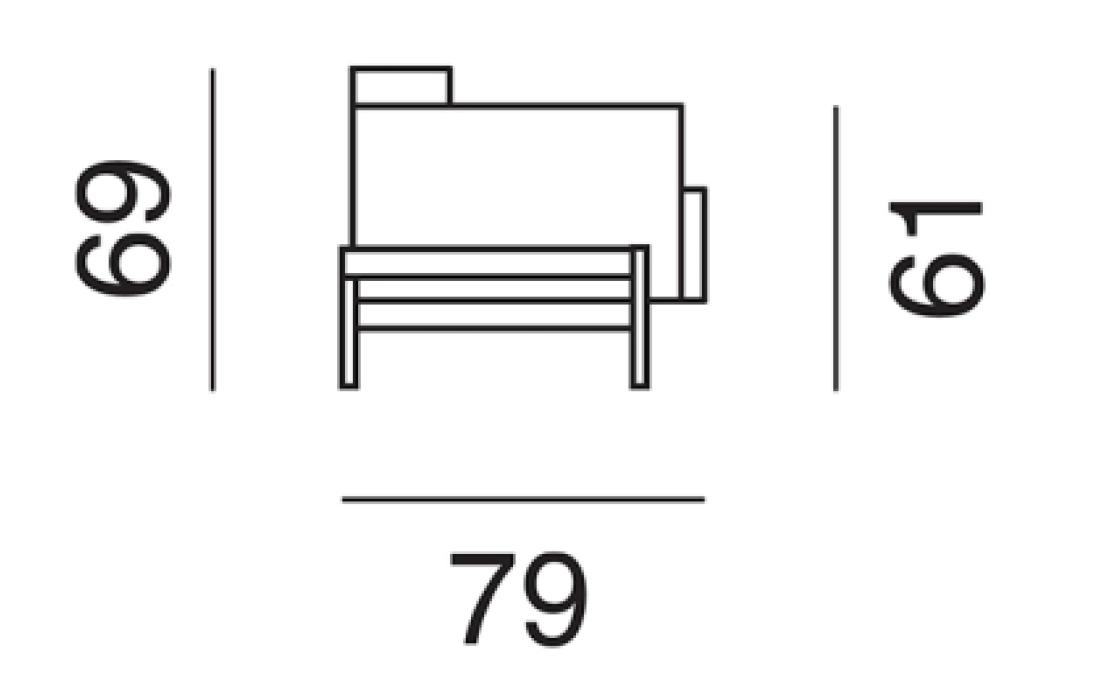 Кресло от фабрики De Sede модель DS-21/01-ARM