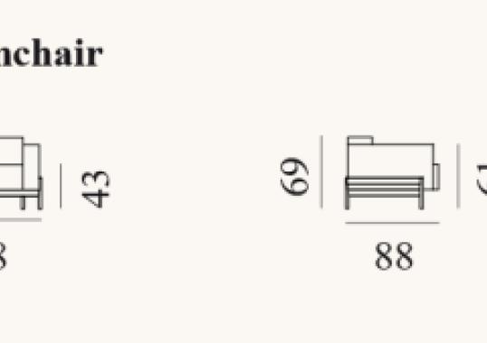 Кресло от фабрики De Sede модель DS-22/01-ARM