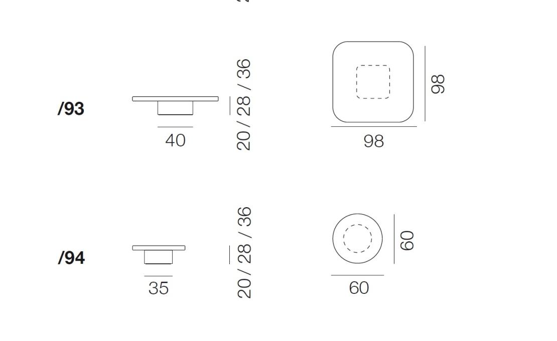 Журнальный столик от фабрики De Sede модель DS-3011-