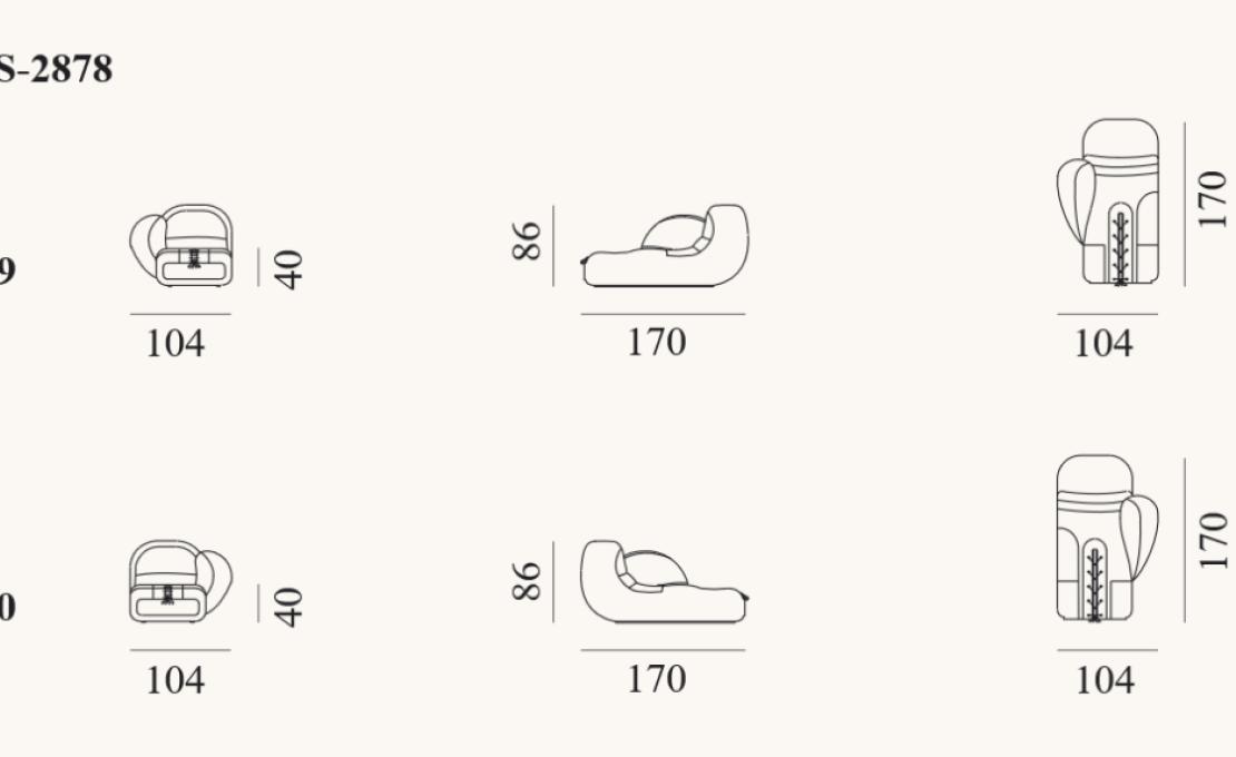 Диван от фабрики De Sede модель DS-2878-SOFA