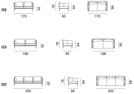 Диван от фабрики De Sede модель DS-333 Sofa