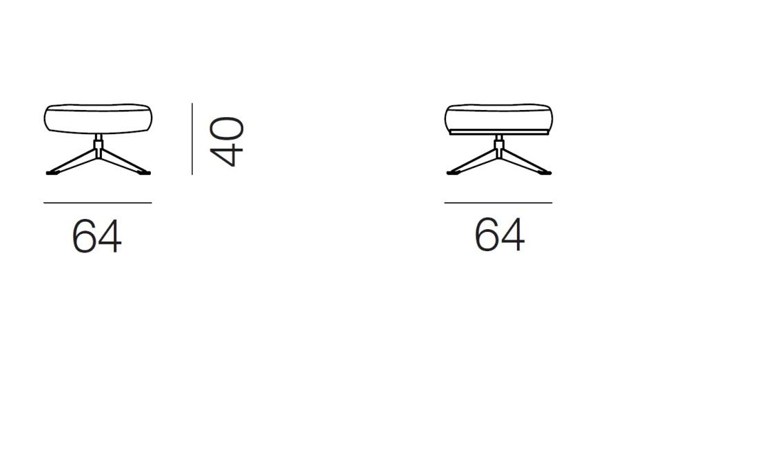 Пуф от фабрики De Sede модель DS-31/105-FOOT