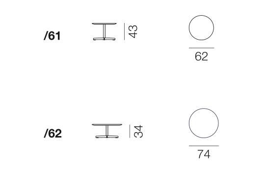 Журнальный столик от фабрики De Sede модель DS-343-
