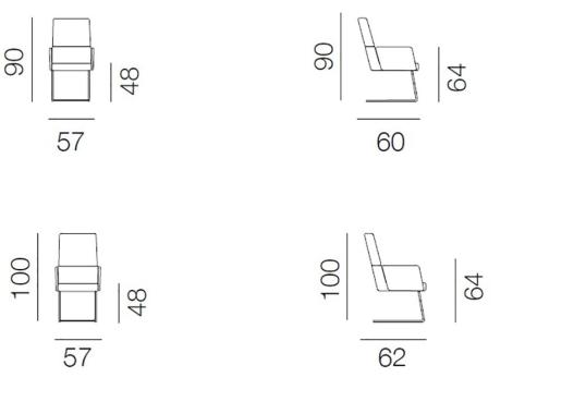Стул от фабрики De Sede модель DS-414- CANTILEVER  ARMREST