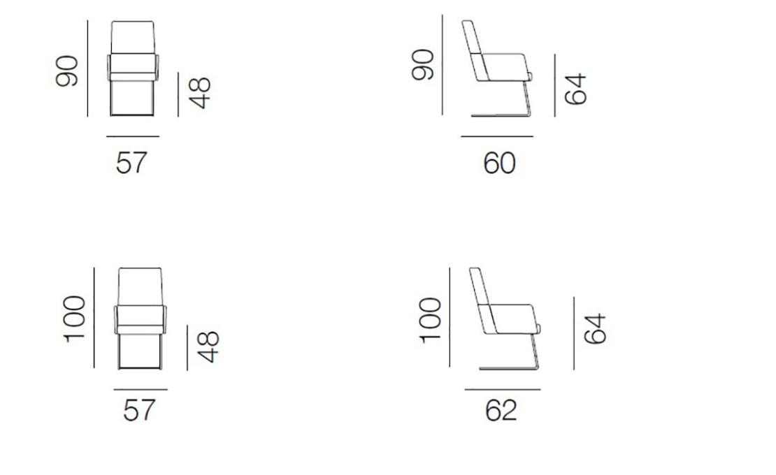 Стул от фабрики De Sede модель DS-414- CANTILEVER  ARMREST