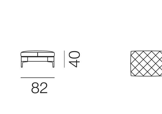 Пуф от фабрики De Sede модель DS-48/05-POUF