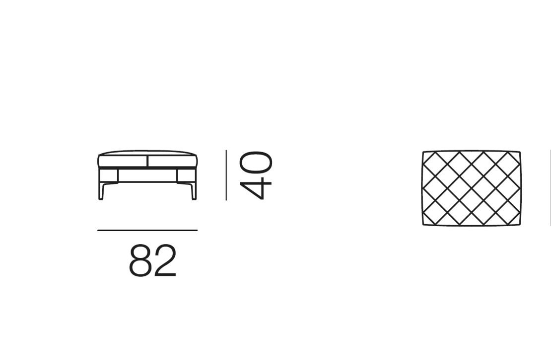 Пуф от фабрики De Sede модель DS-48/05-POUF