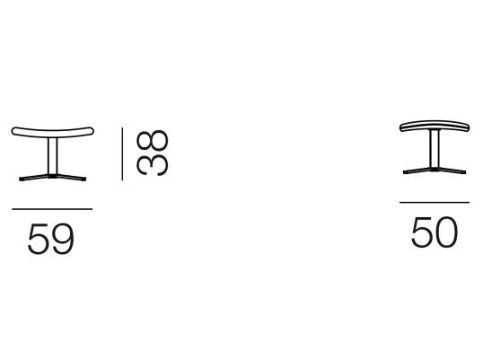 Пуф от фабрики De Sede модель DS-51/05-FOOT