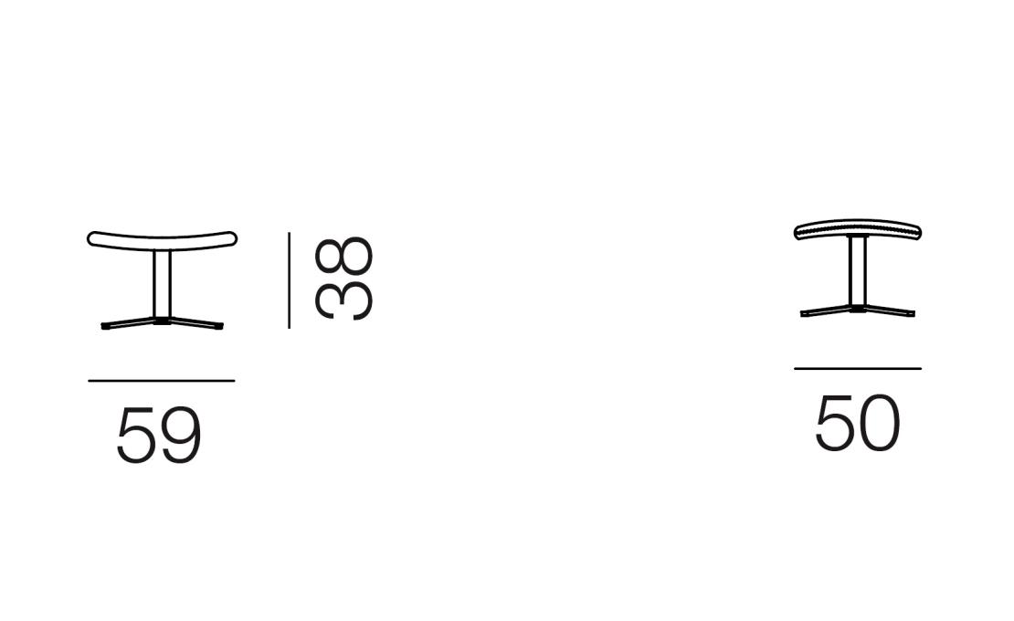 Пуф от фабрики De Sede модель DS-51/05-FOOT