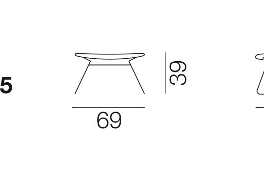 Пуф от фабрики De Sede модель DS-515/15-FOOT