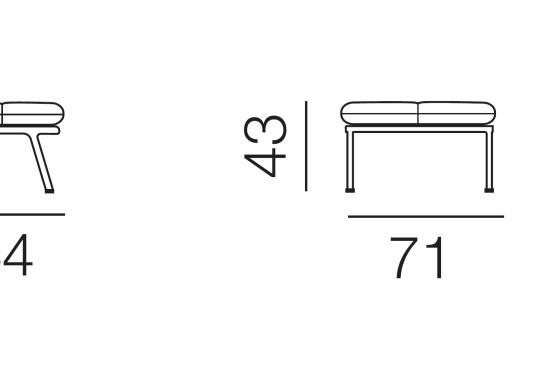 Пуф от фабрики De Sede модель DS-531/05-POUF