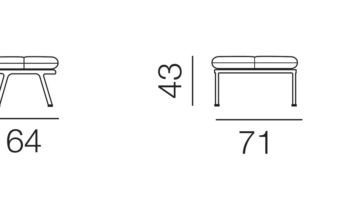 Пуф от фабрики De Sede модель DS-531/05-POUF