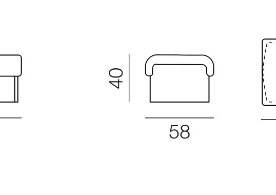 Пуф от фабрики De Sede модель DS-600/05-POUF