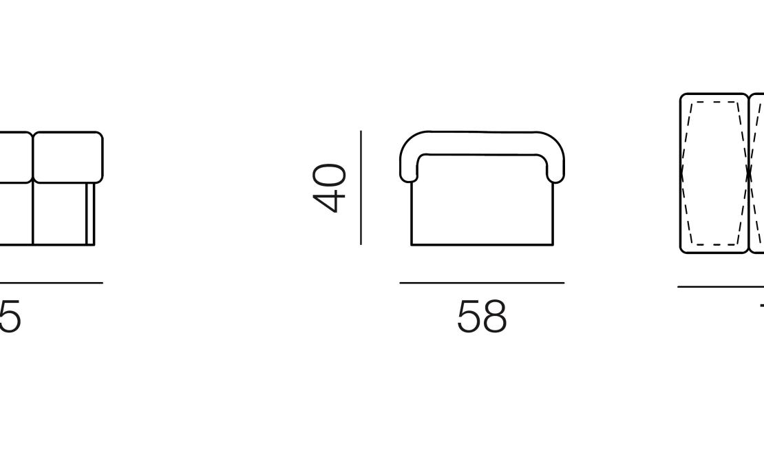 Пуф от фабрики De Sede модель DS-600/05-POUF