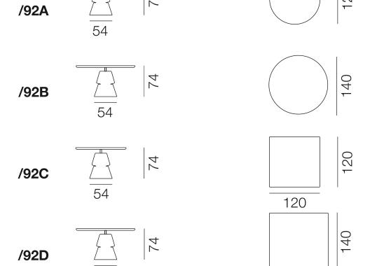 Стол от фабрики De Sede модель DS-615- DINING TABLE SMALL