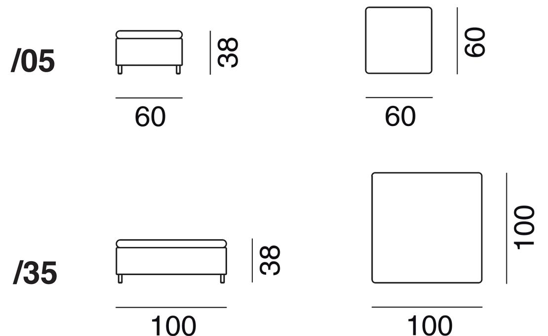 Пуф от фабрики De Sede модель DS-7-POUF