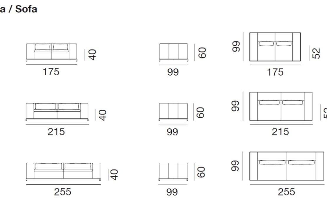 Диван от фабрики De Sede модель DS-7 ROMA-SOFA