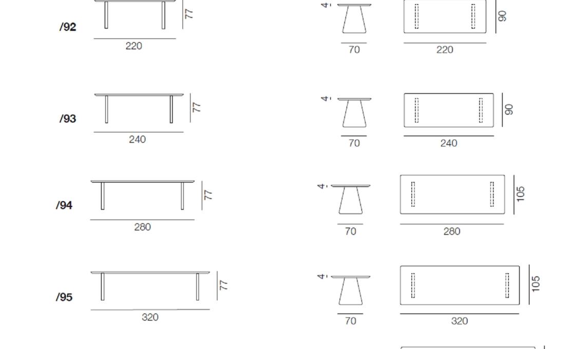 Стол от фабрики De Sede модель DS-790- TABLE 
