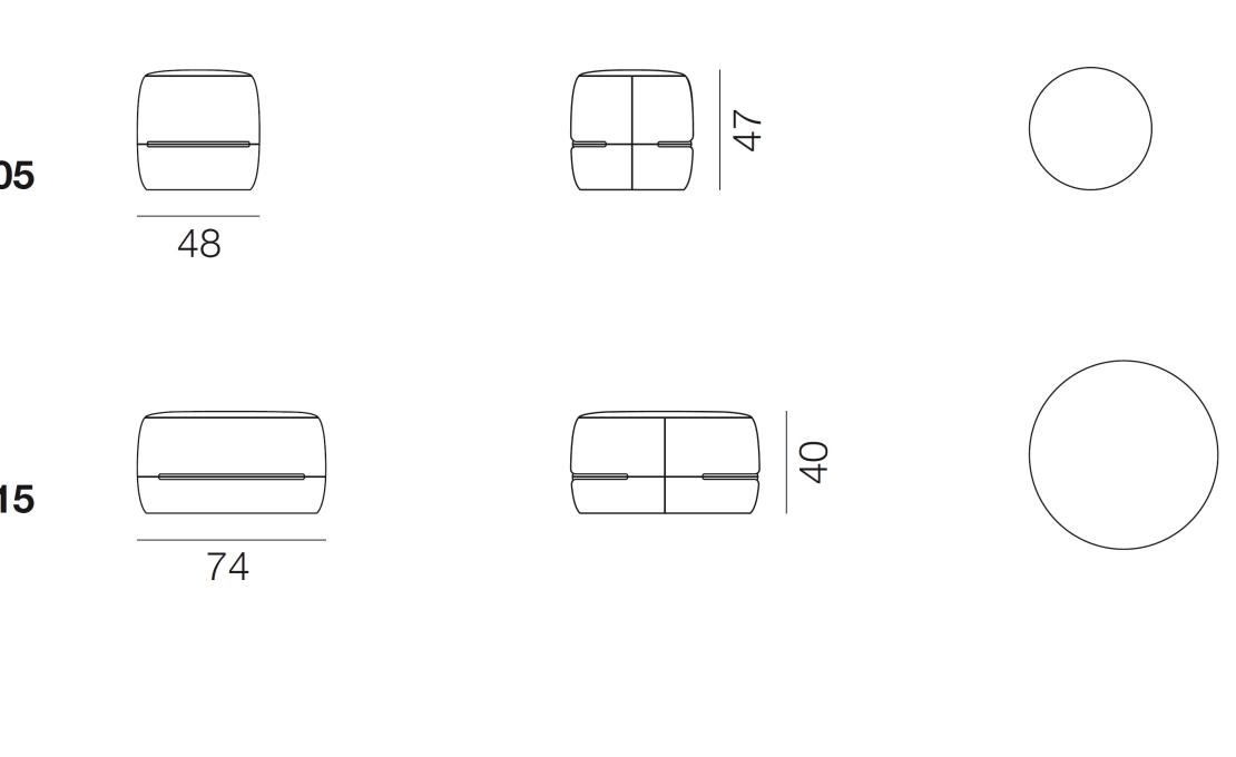 Пуф от фабрики De Sede модель DS-760-POUF