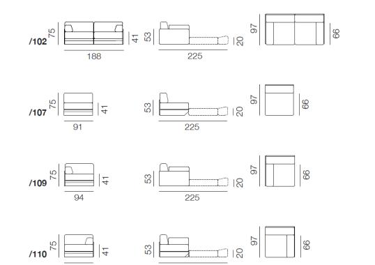 Диван от фабрики De Sede модель DS-76-SOFA