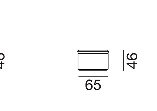Пуф от фабрики De Sede модель DS-800/05-POUF