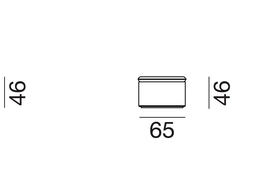 Пуф от фабрики De Sede модель DS-800/05-POUF