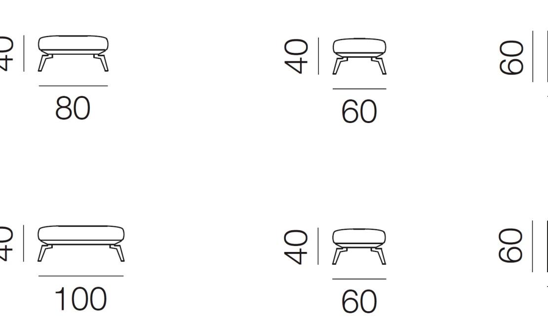 Пуф от фабрики De Sede модель DS-87-POUF