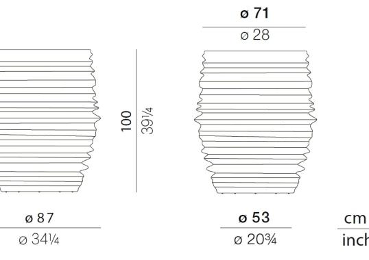 Плантаторы от фабрики Dedon модель 053084