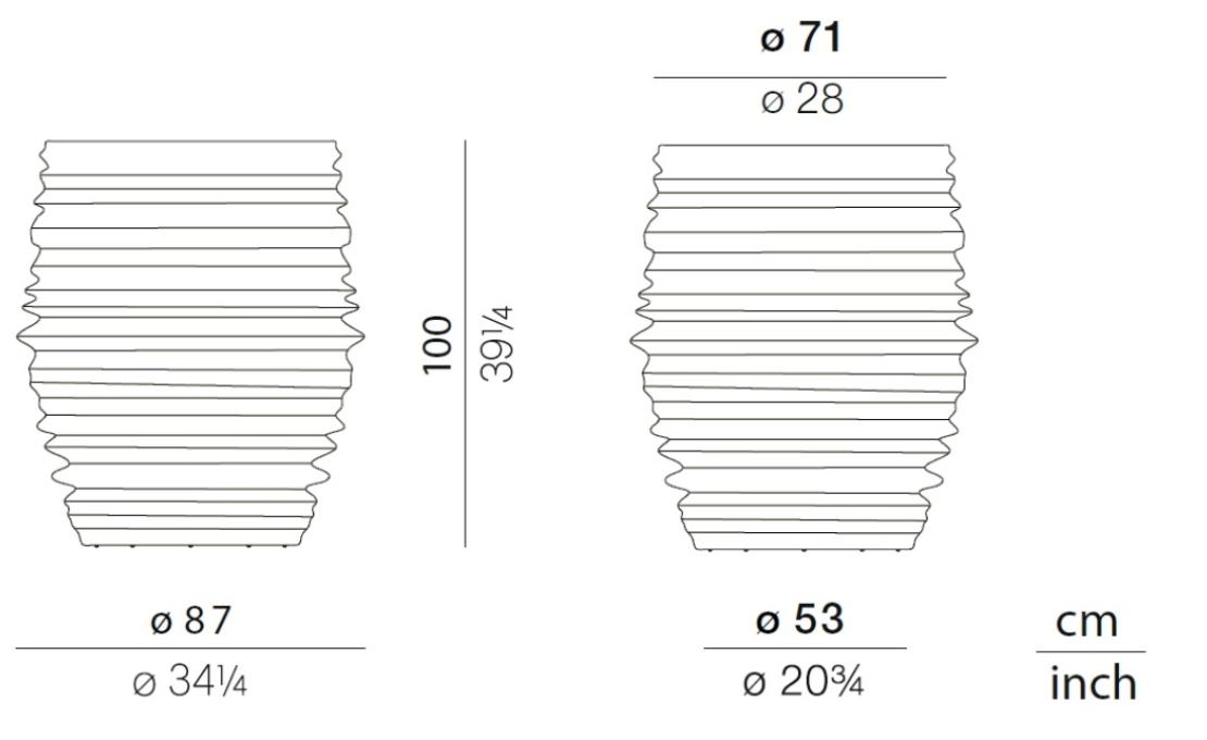 Плантаторы от фабрики Dedon модель 053084