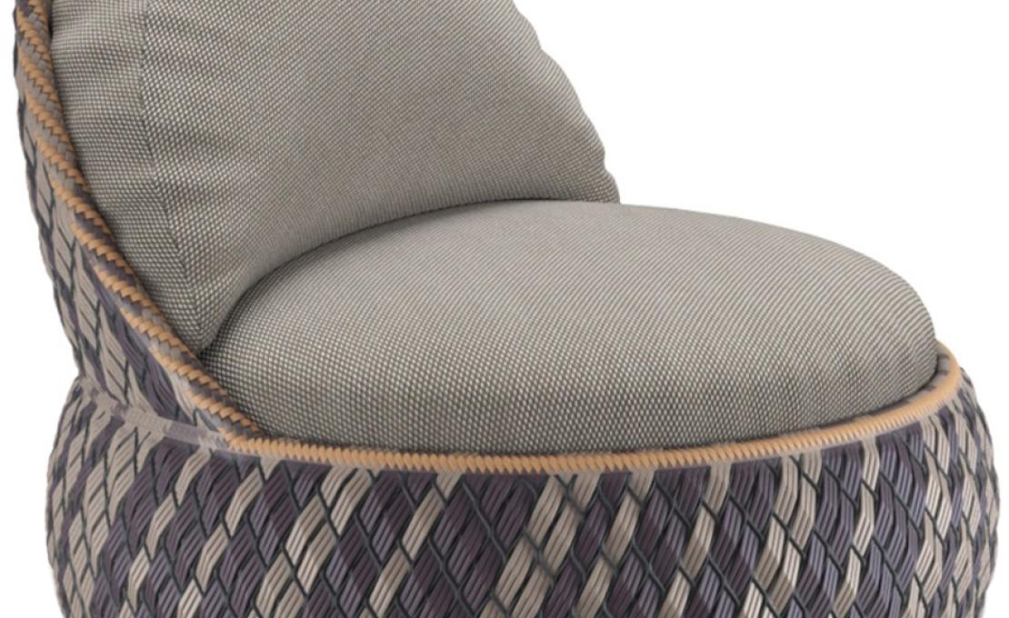 Уличное кресло от фабрики Dedon модель Dala Lounge  