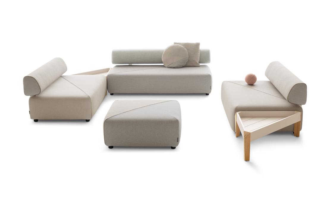 Уличный диван от фабрики Dedon модель Brixx Sofa