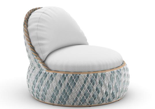 Уличное кресло от фабрики Dedon модель Dala Lounge  