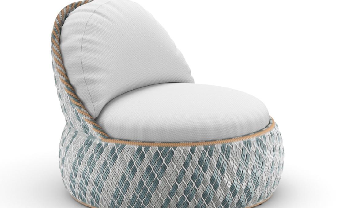 Уличное кресло от фабрики Dedon модель Dala Lounge  