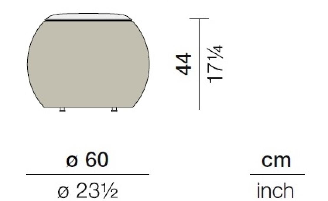 Уличный стол от фабрики Dedon модель Dala  60 