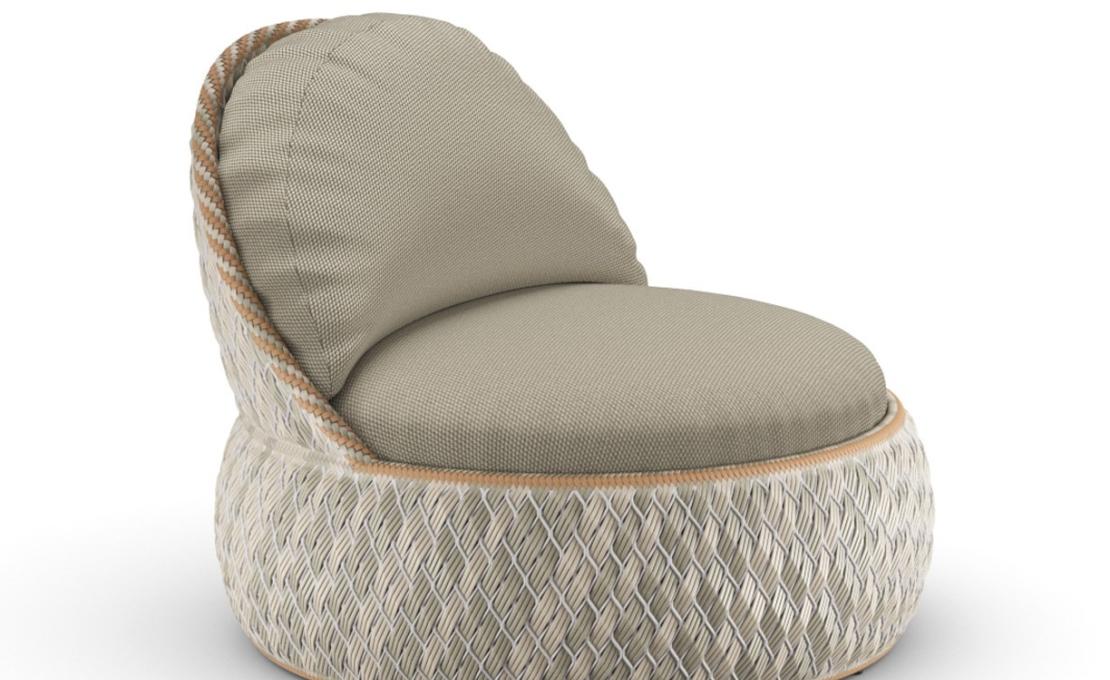 Уличное кресло от фабрики Dedon модель Dala Lounge  