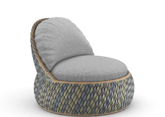 Уличное кресло от фабрики Dedon модель Dala Lounge  