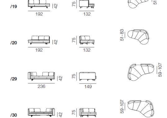 Диван от фабрики De Sede модель DS-167- SOFA