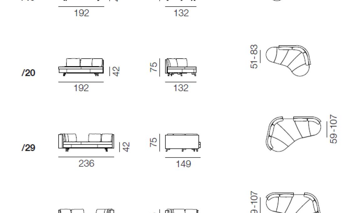 Диван от фабрики De Sede модель DS-167- SOFA
