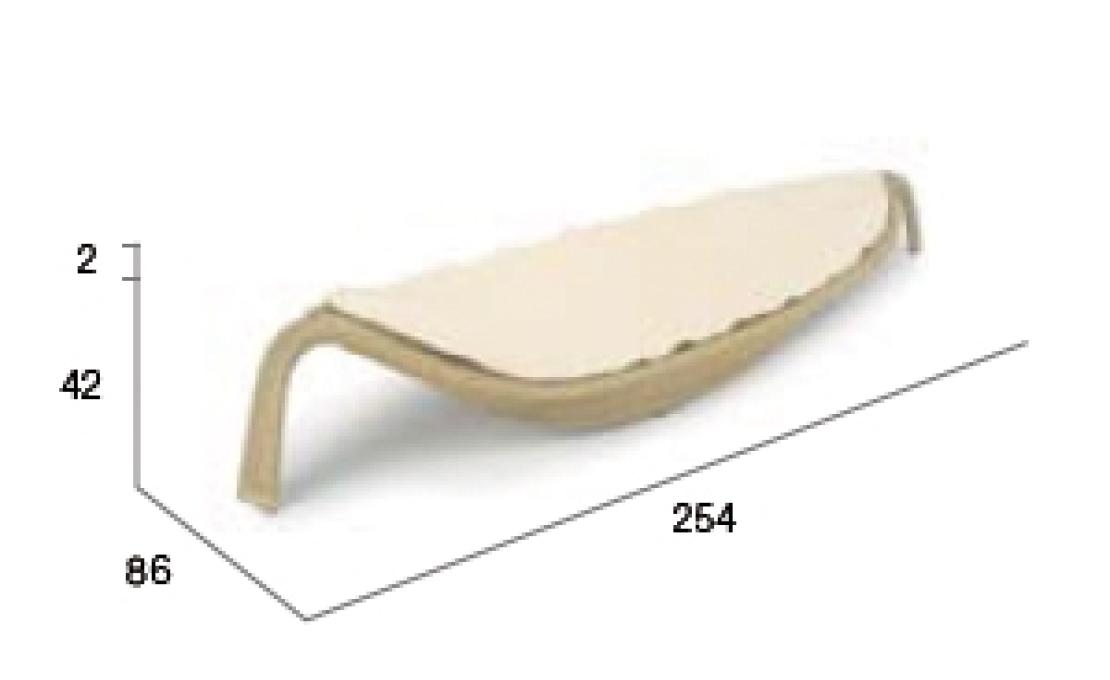 Шезлонг уличныйот фабрики Dedon модель Leaf Beach  