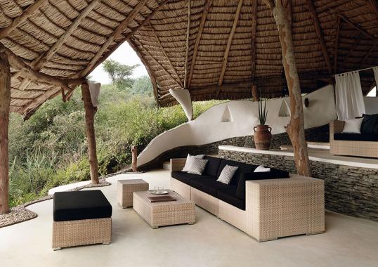 Уличный диван от фабрики Dedon модель Lounge Modular Sofa