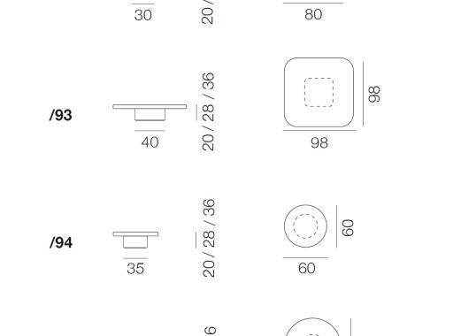 Журнальный столик от фабрики De Sede модель DS-3011-