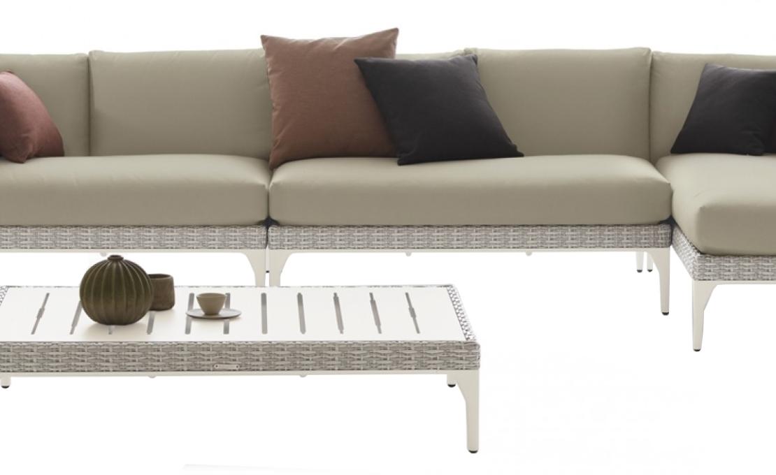 Уличный диван от фабрики Dedon модель Mu Modular Sofa