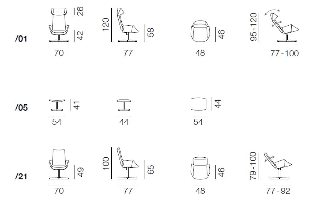 Кресло от фабрики De Sede модель DS-343-ARM