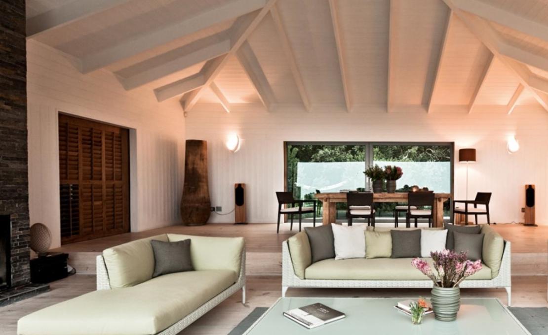 Уличный диван от фабрики Dedon модель Mu Fixed Sofa