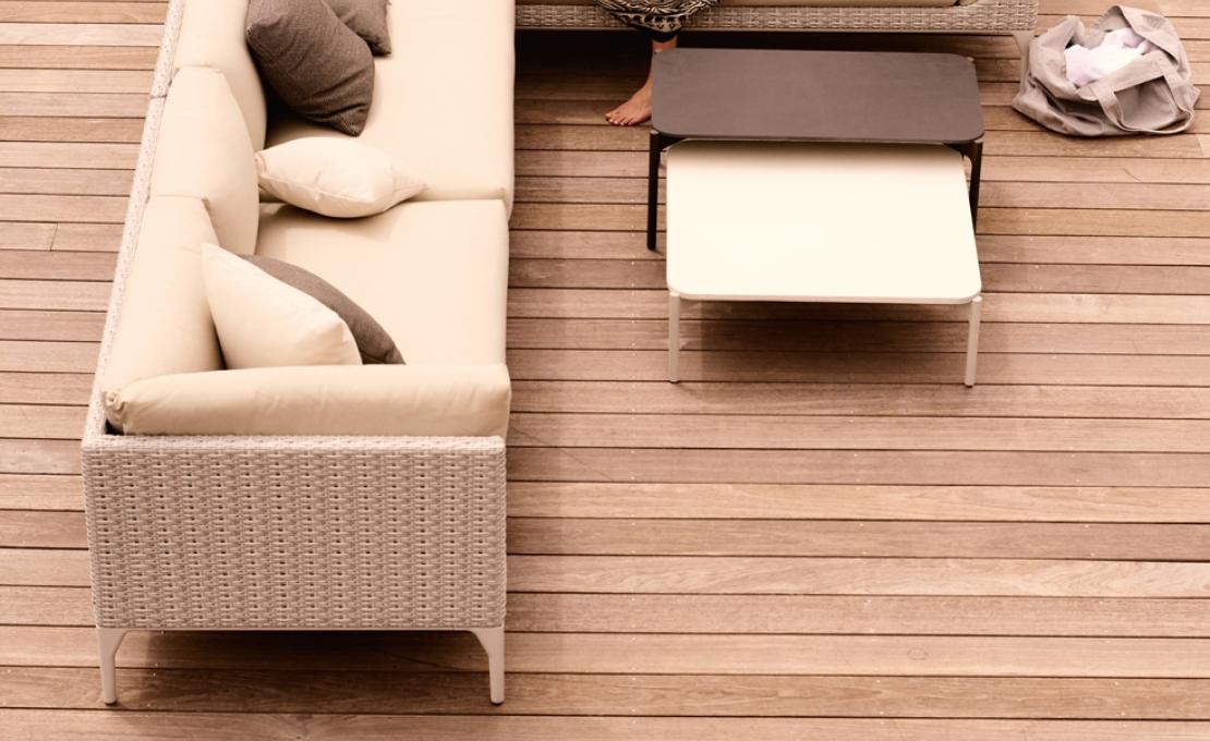 Уличный диван от фабрики Dedon модель Mu Modular Sofa