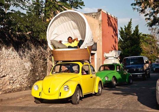 Уличный диван от фабрики Dedon модель Orbit Loveseat 